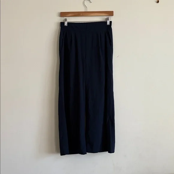Athleta Navy Brooklyn Wide Leg Crop Pant Size 0 - Picture 8 of 11